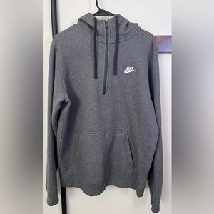 Men’s Nike pullover hoodie - Medium - Dark gray